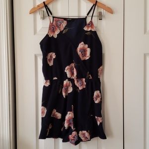 Floral print romper